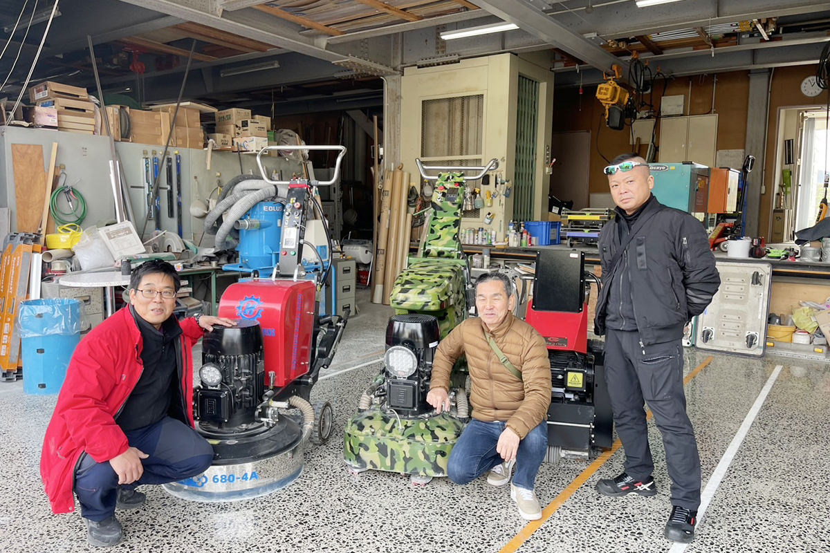 コンクリート床研磨を低価格で提供できる研磨魂